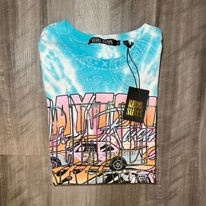 Rebel Saints Daytona Bandana Tie Dye Tee - Large